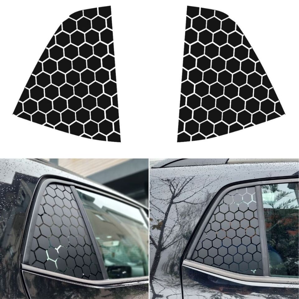 Volkswagen T-ROC Uyumlu Kelebek Cam Sticker Set