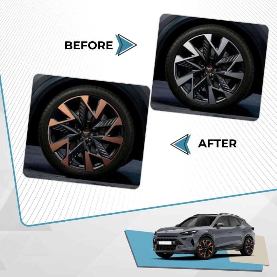 Cupra Formentor Jant Kaplama Sticker Set - SANDSTORM 19'' Uyumlu