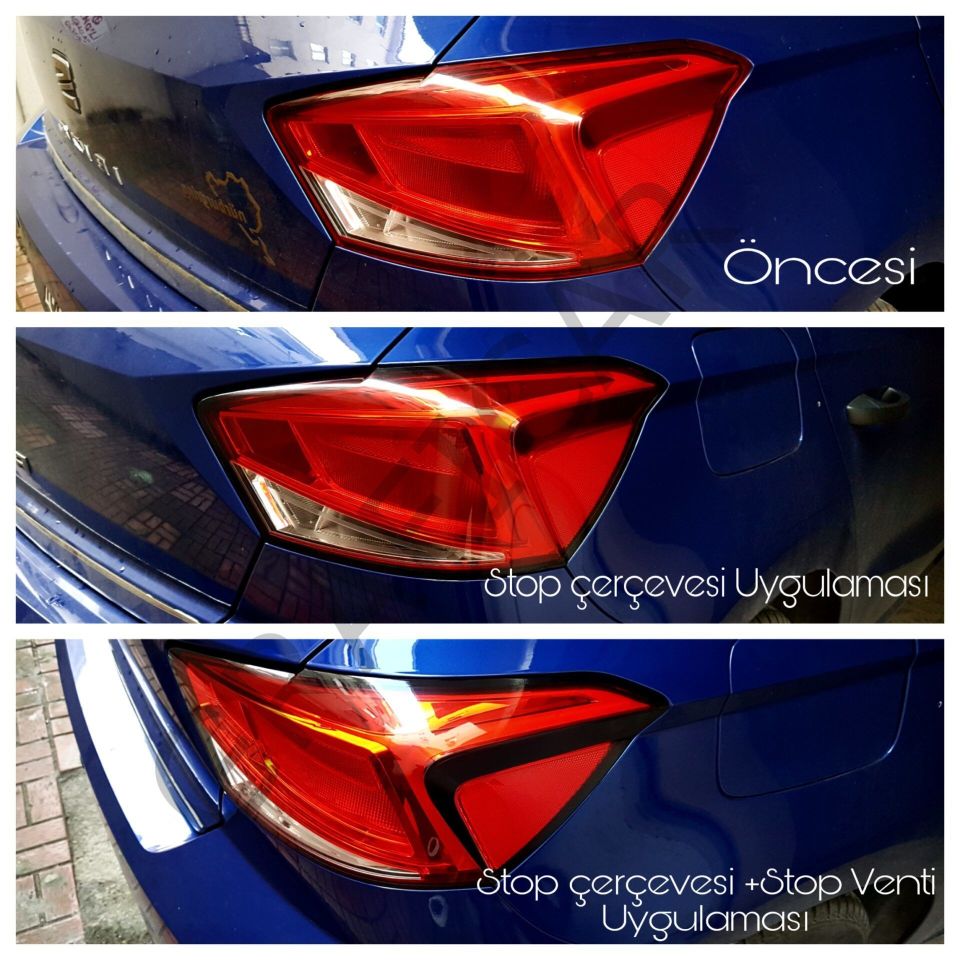 Seat Ibiza MK5 Stop Vent Sticker MAT SİYAH