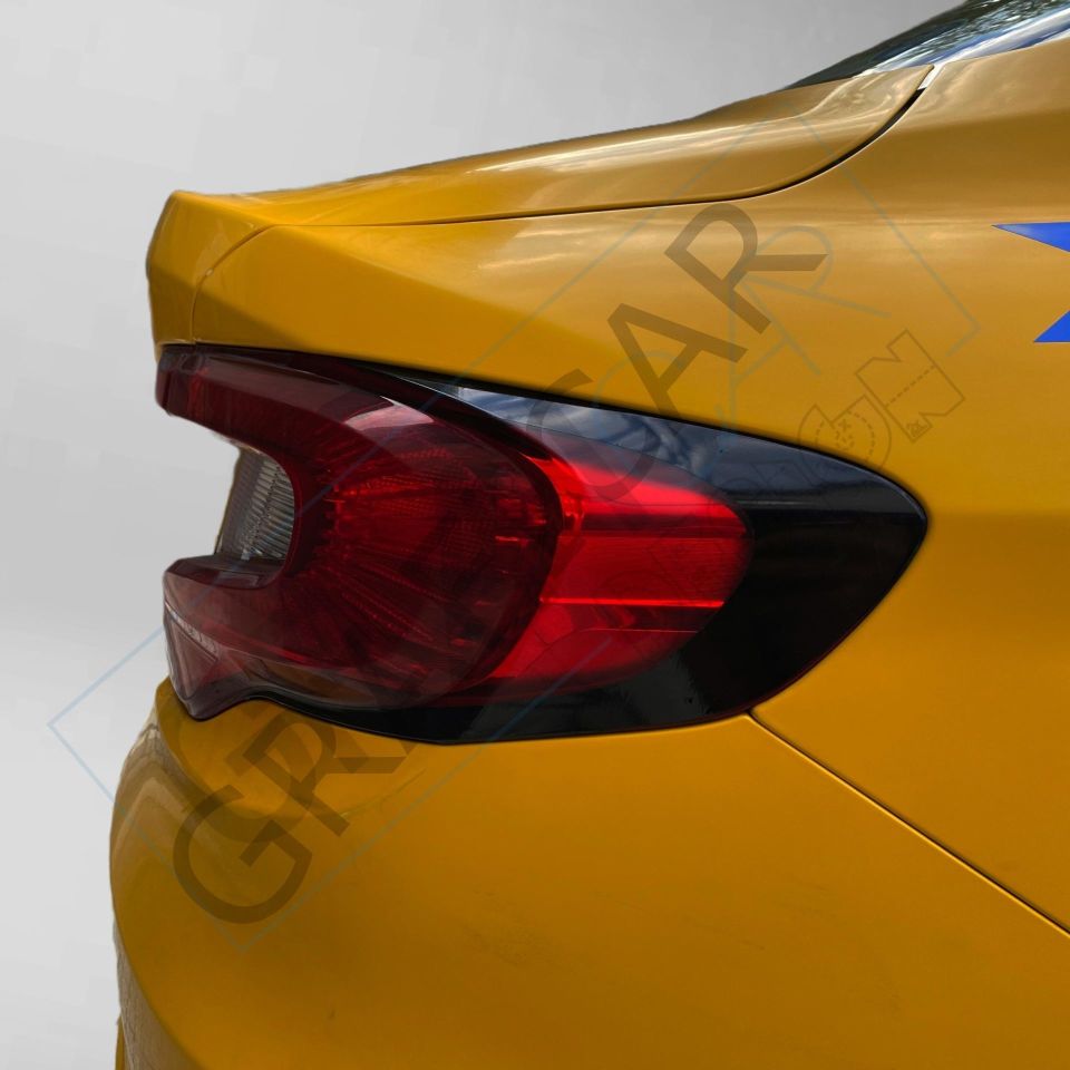 Fiat Egea Stop Çerçeve Sticker MAT SİYAH