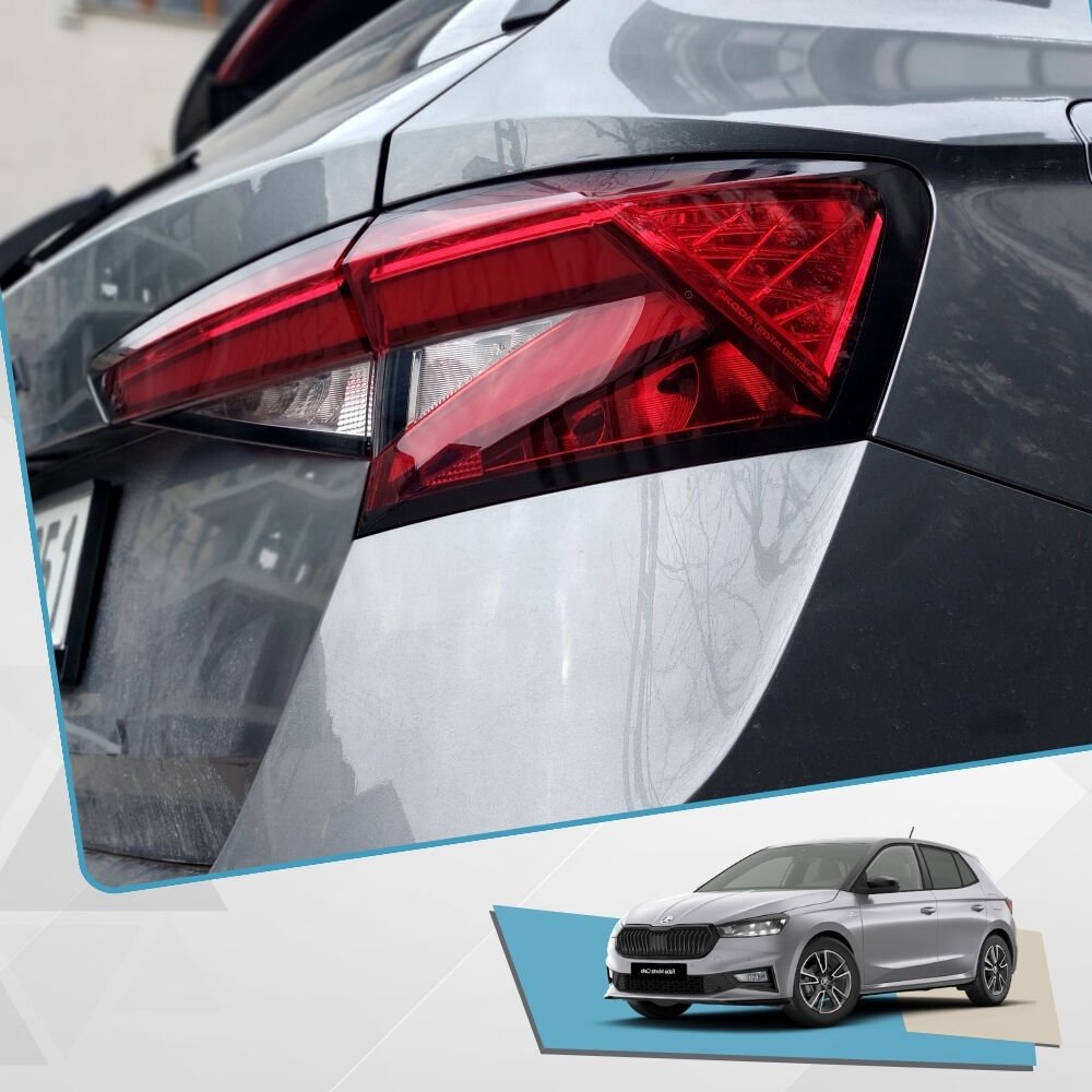 Skoda Fabia Uyumlu Stop Çerçevesi Sticker Set 2022 Sonrası