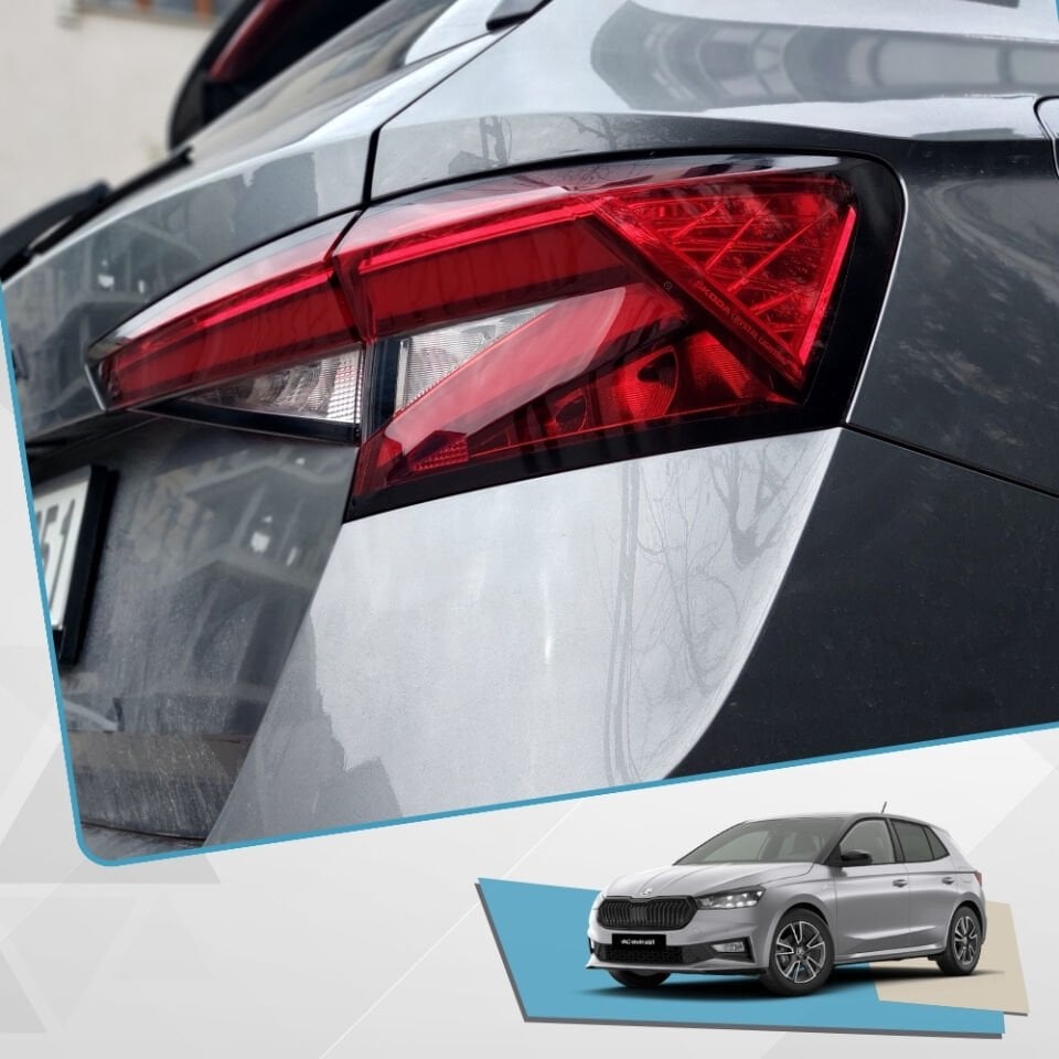 Skoda Fabia Uyumlu Stop Çerçevesi Sticker Set 2022 Sonrası