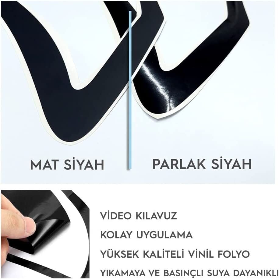 Skoda Fabia Uyumlu Stop Çerçevesi Sticker Set 2022 Sonrası