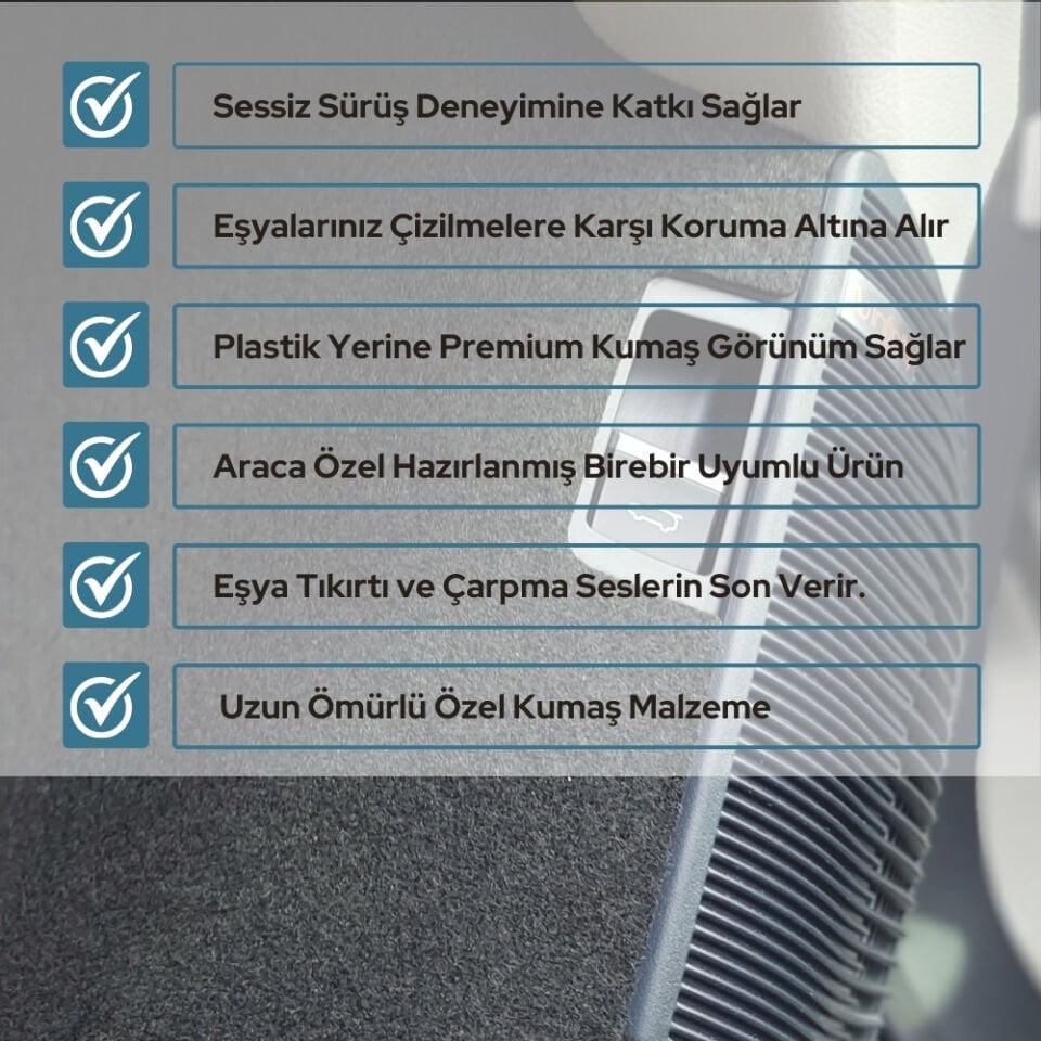 BYD Seal U Uyumlu Konfor Seti