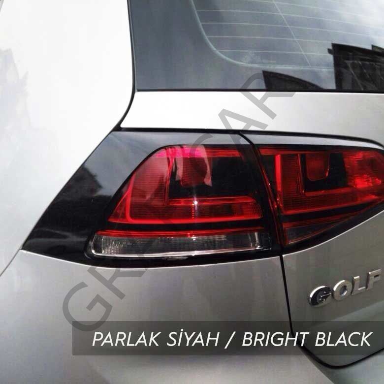 Volkswagen Golf 7-7,5 Stop Çerçeve Sticker MAT SİYAH - STANDART