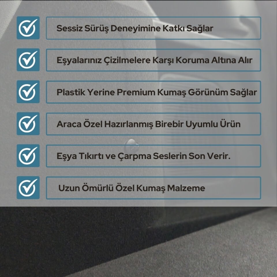 BYD Seal U Uyumlu Bagaj Kaplama Seti