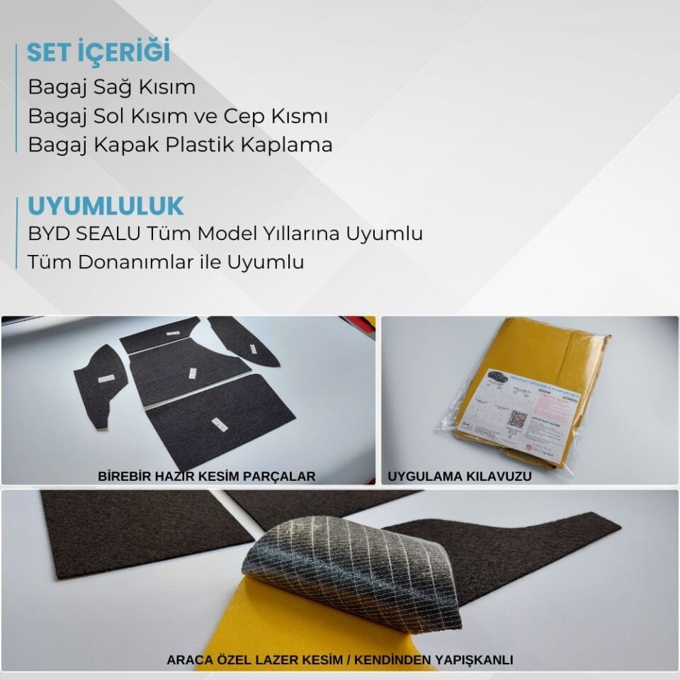 BYD Seal U Uyumlu Bagaj Kaplama Seti