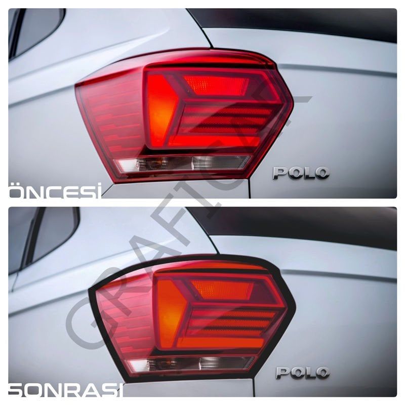 Volkswagen Polo MK6 Stop Çerçeve Sticker