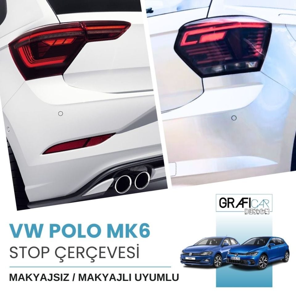 Volkswagen Polo MK6 Stop Çerçeve Sticker