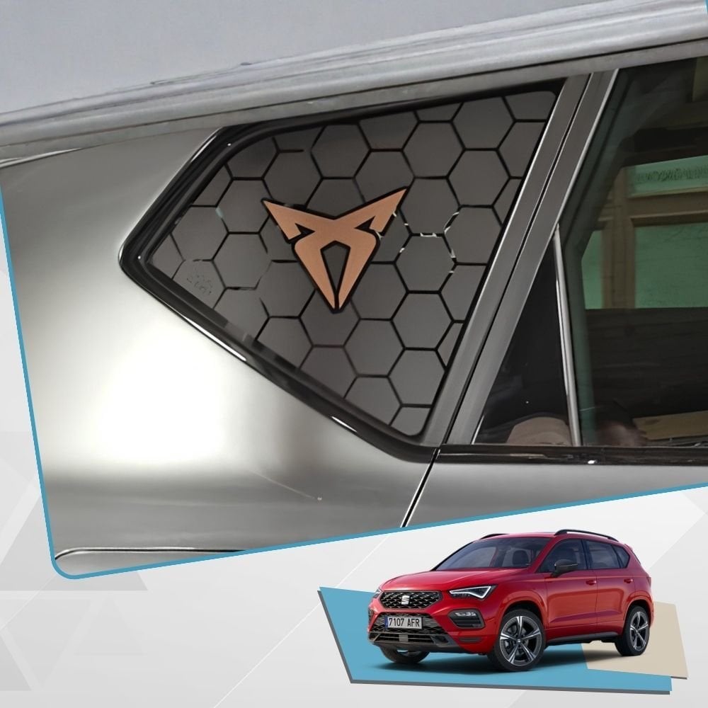 Seat Ateca Uyumlu Kelebek Cam Sticker Set
