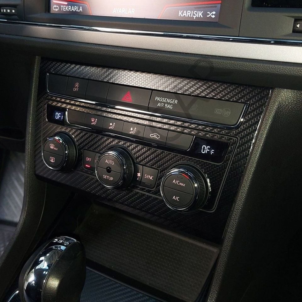 Seat Leon MK3/MK3,5 Konsol İç Trim Kaplama Sticker Seti