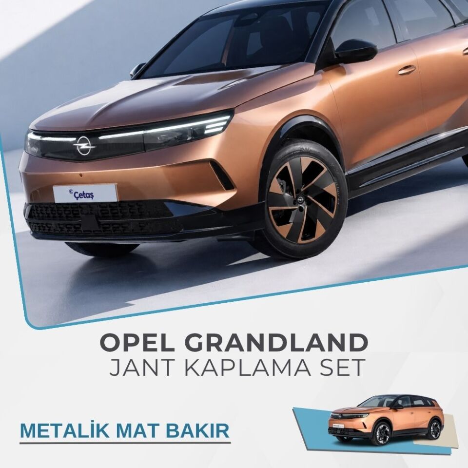 Opel Grandland Jant Kaplama Sticker Set / 2025 Sonrası / 2.Nesil METALİK BAKIR MAT