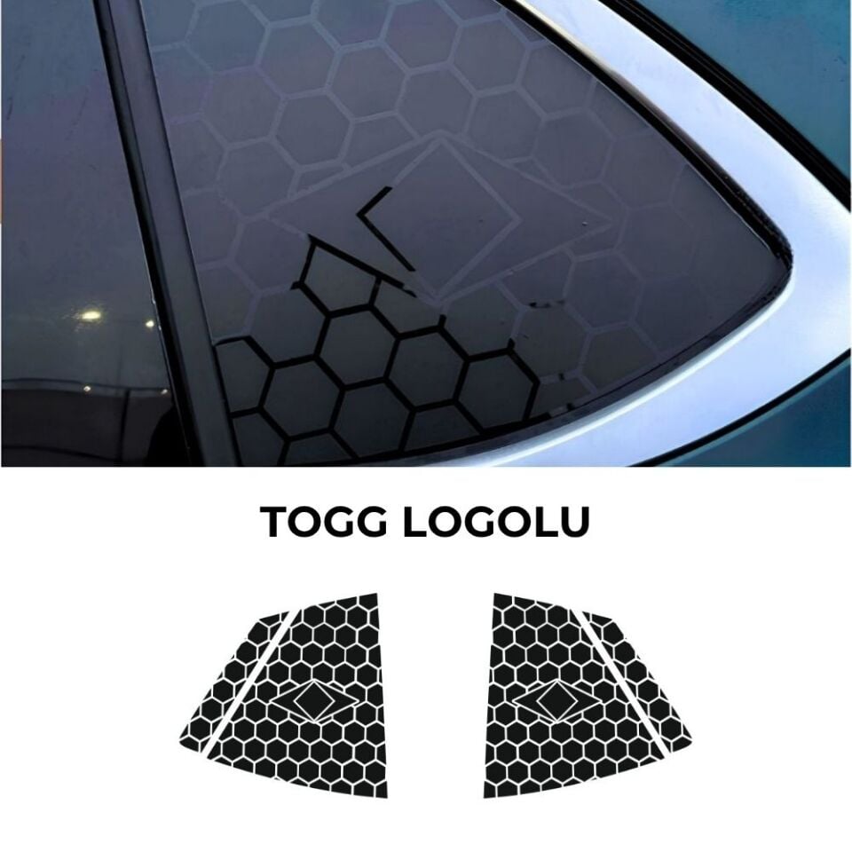 TOGG T10F SEDAN Uyumlu Kelebek Cam Sticker