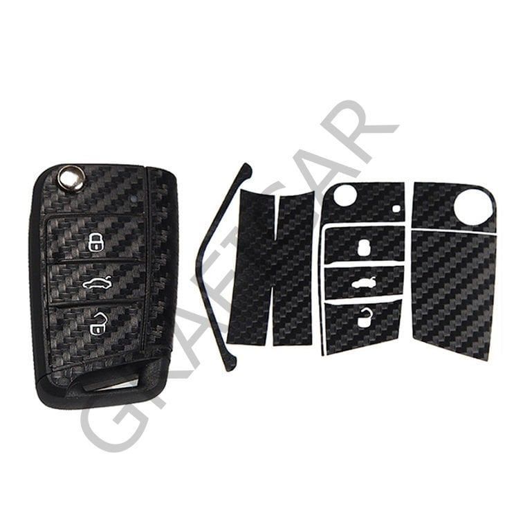 Anahtar Sticker VAG Grubu Araçlar MAT KARBON GRİ