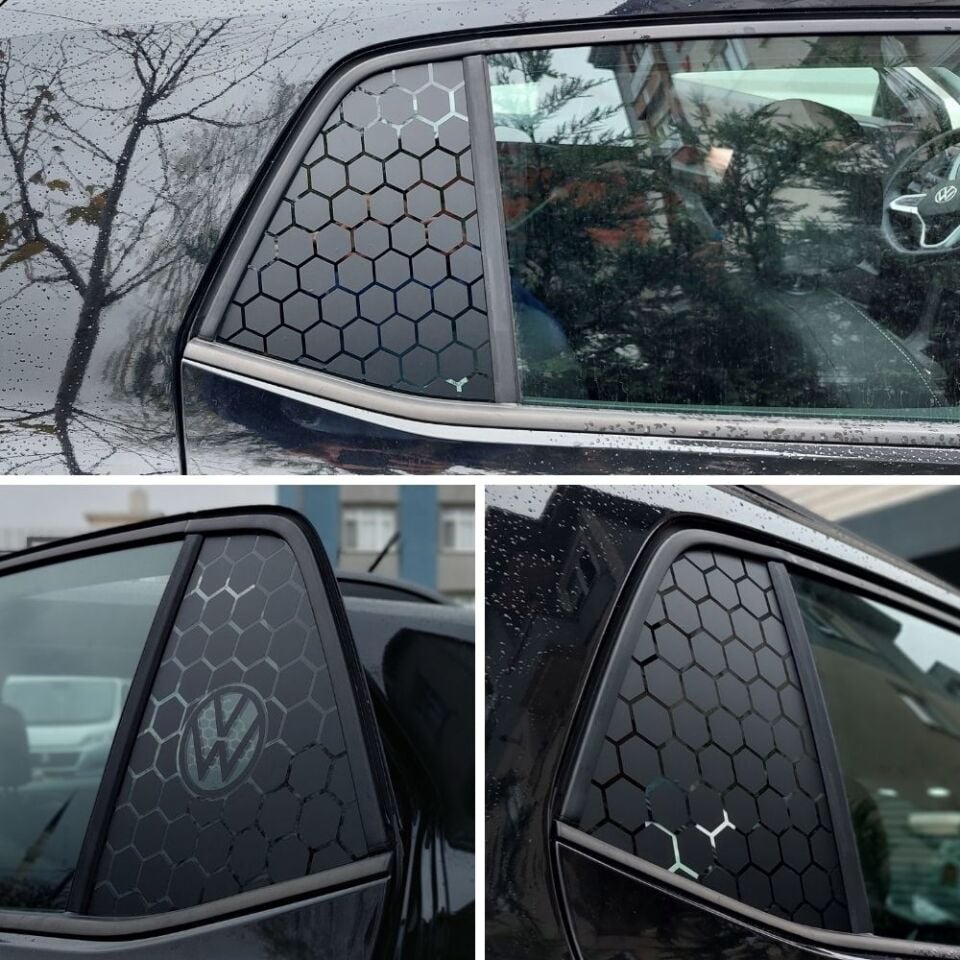 Volkswagen Taigo Uyumlu Kelebek Cam Sticker Set