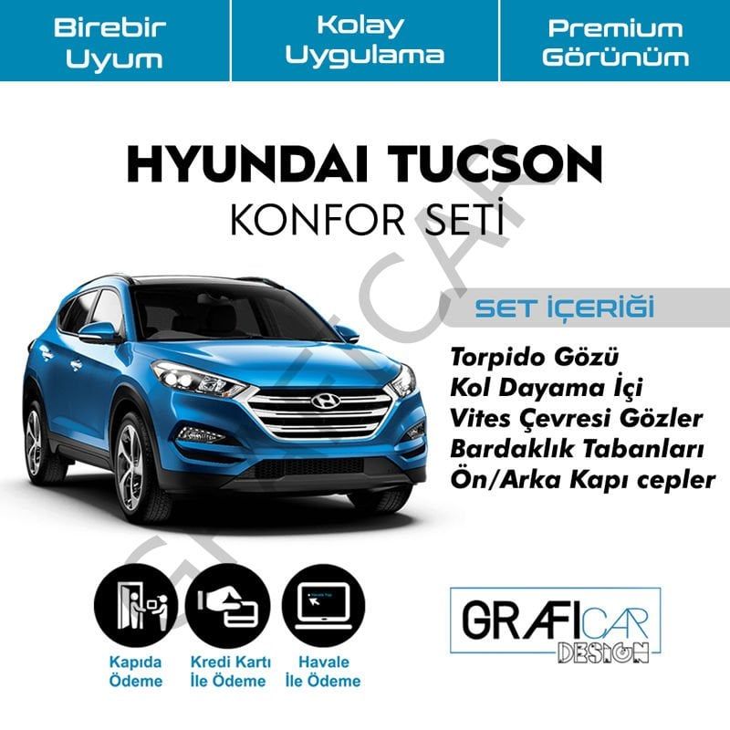Hyundai Tucson Konfor Seti/ 2015-2020 OTOMATİK EL FRENLİ