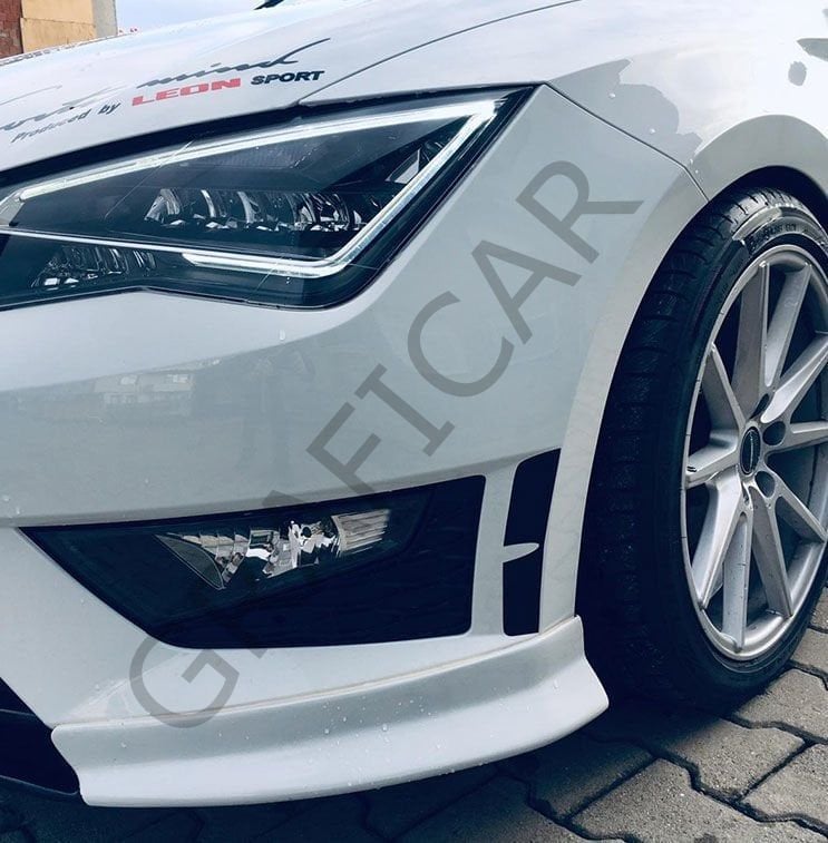 Seat Leon MK3 / Volkswagen Golf 7-7,5 Sis Farı Sticker MAT SİYAH