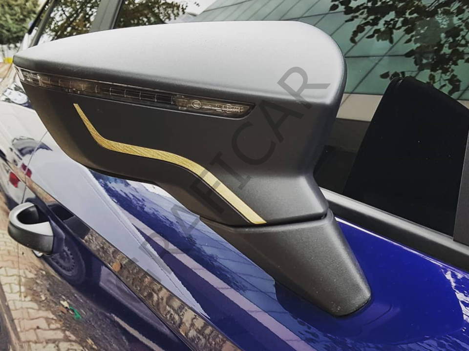 Seat Leon MK3 /MK3.5 Far Ayna Sticker PARLAK SİYAH