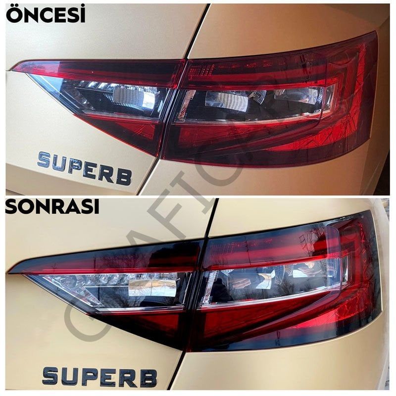Skoda Superb Stop Çerçeve Sticker