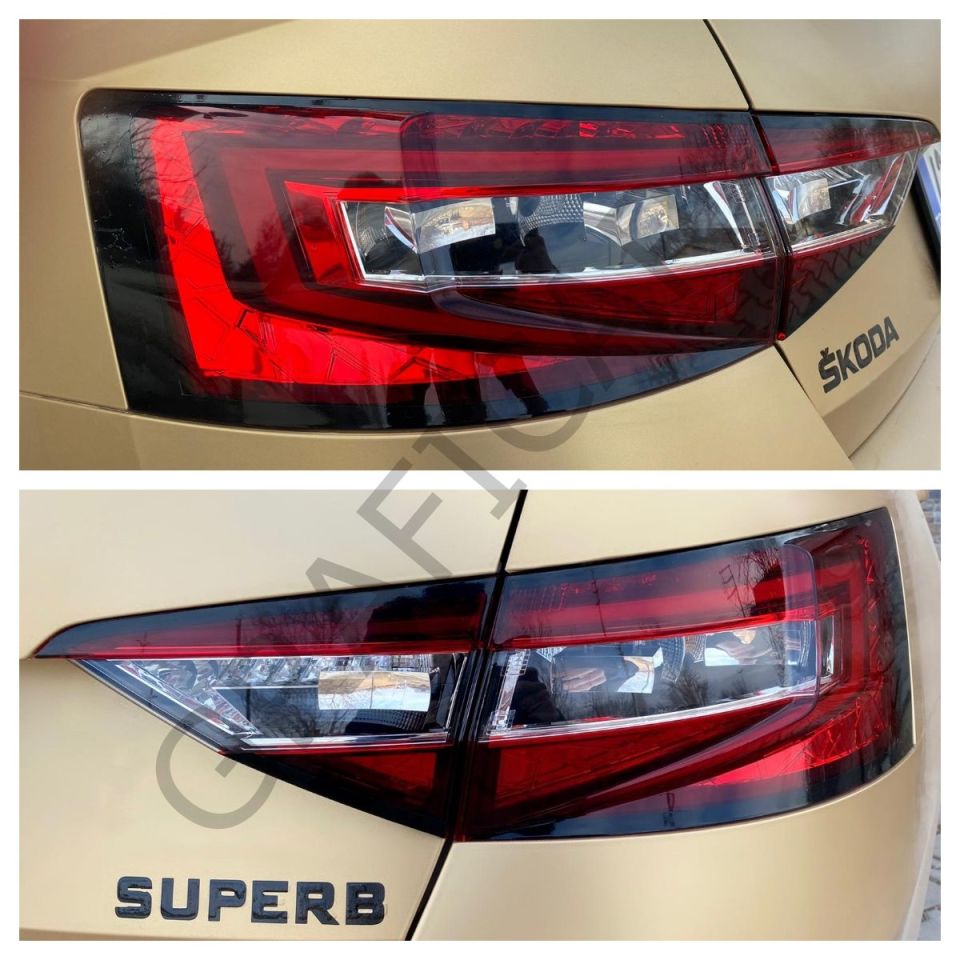 Skoda Superb Stop Çerçeve Sticker