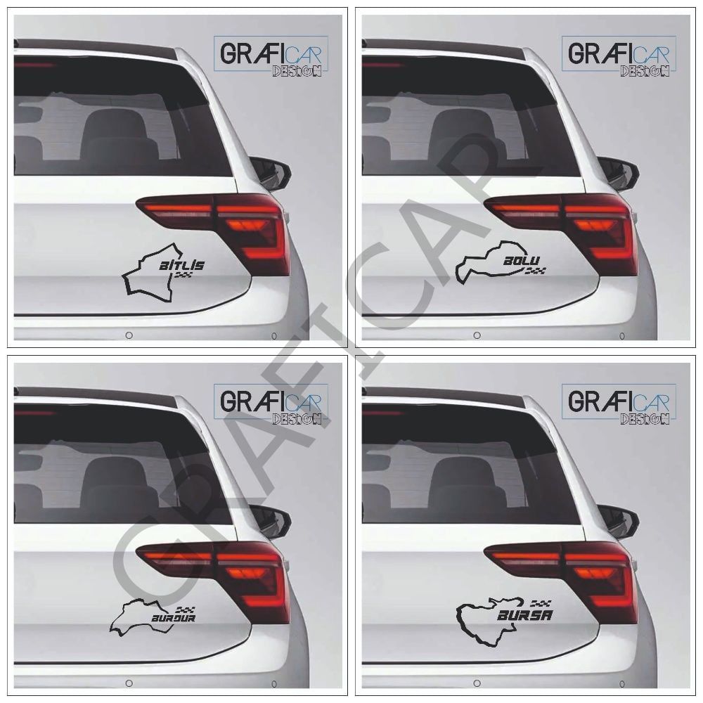 Map Racetrack View Sticker-Pack of 2 / Between 13-16