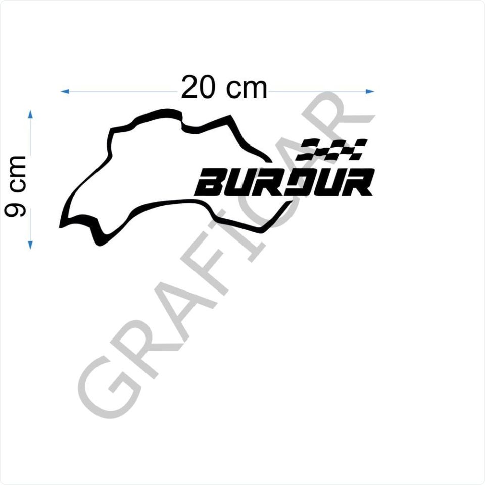 Map Racetrack View Sticker-Pack of 2 / Between 13-16