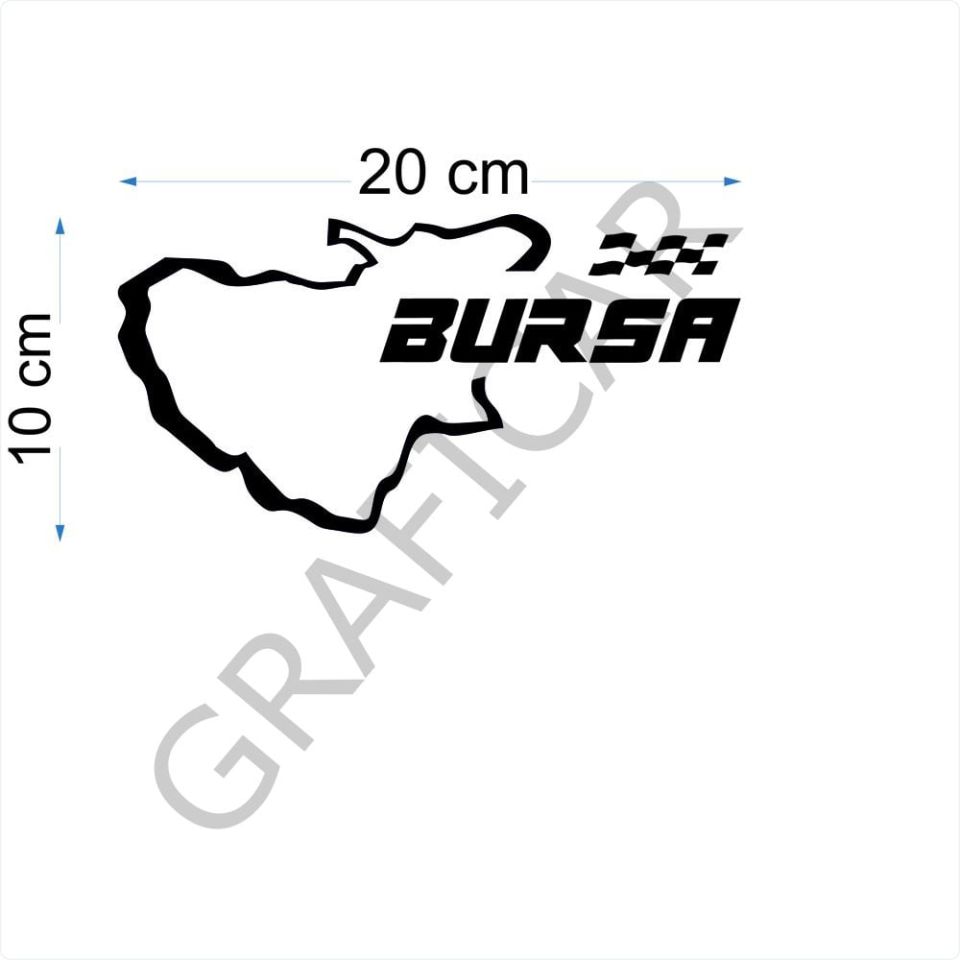 Map Racetrack View Sticker-Pack of 2 / Between 13-16