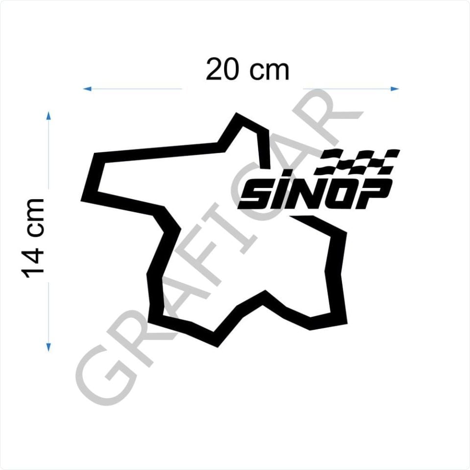 Map Racetrack View Sticker-Pack of 2 / Between 57-60