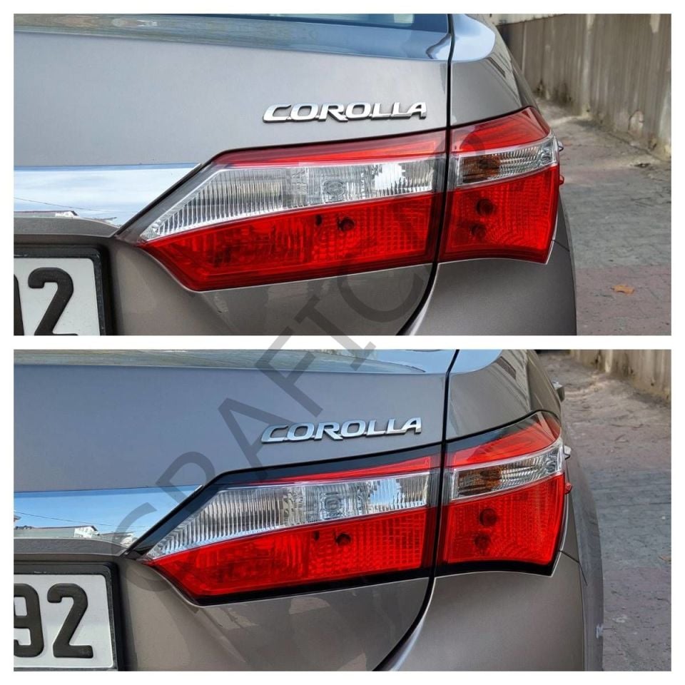 Toyota Corolla E160 Stop Çerçeve Sticker
