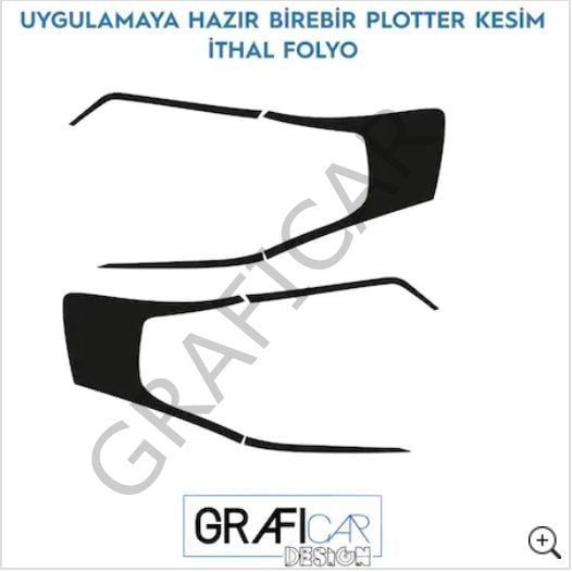 Volkswagen Jetta MK6 Stop Çerçeve Sticker PARLAK SİYAH - KALIN - 2011-2013 MAKYAJSIZ