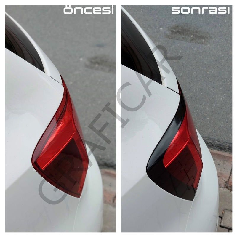 VW Polo MK5 Stop Çerçeve Sticker MAT SİYAH
