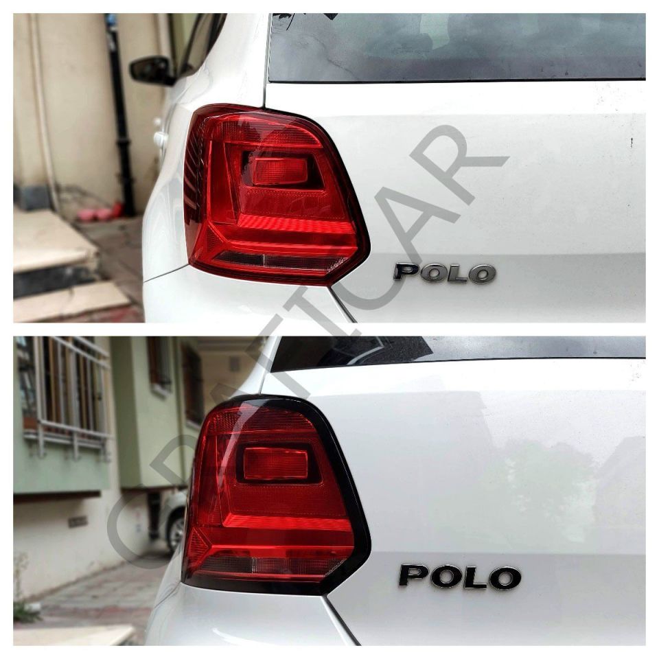 VW Polo MK5 Stop Çerçeve Sticker MAT SİYAH