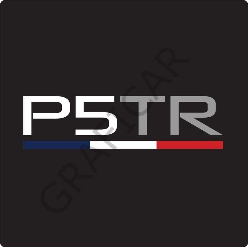 P5TR Sticker 12.5cm x 3cm / 2 Pieces