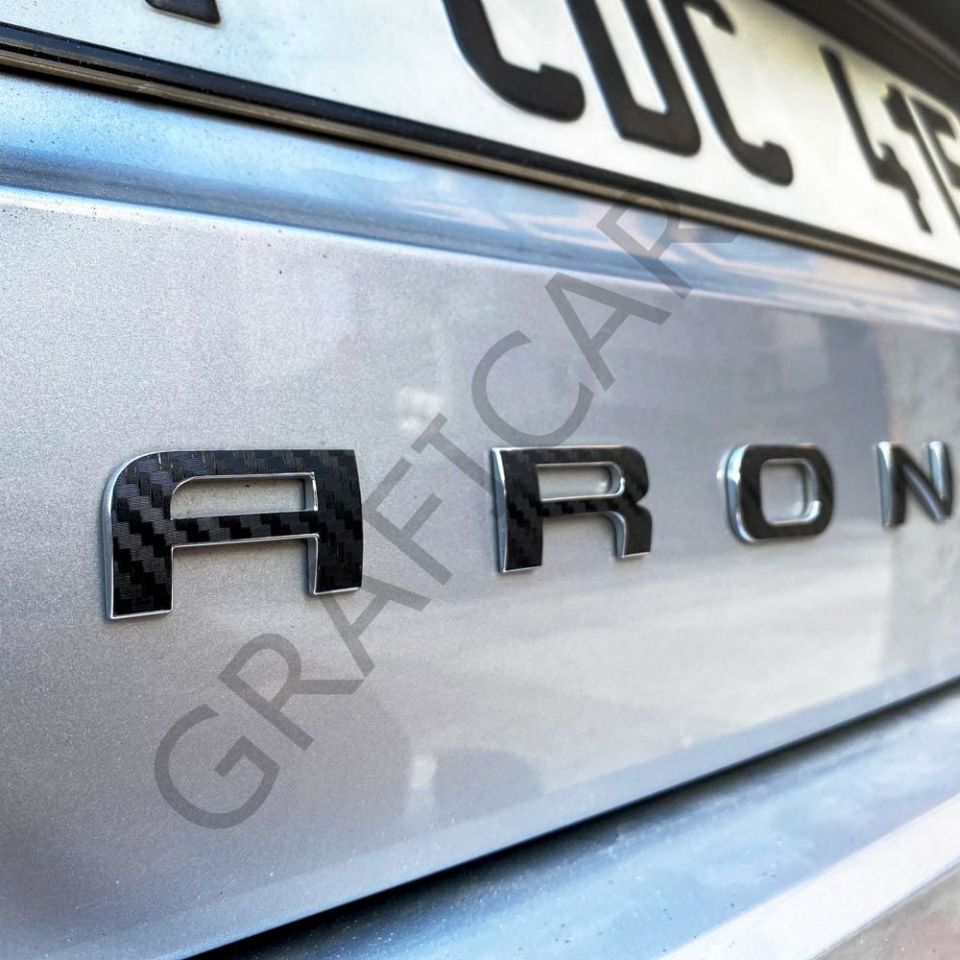 Seat Arona Amblem Sticker Set 2017-2021 / MAKYAJSIZ - MAT KARBON SİYAH