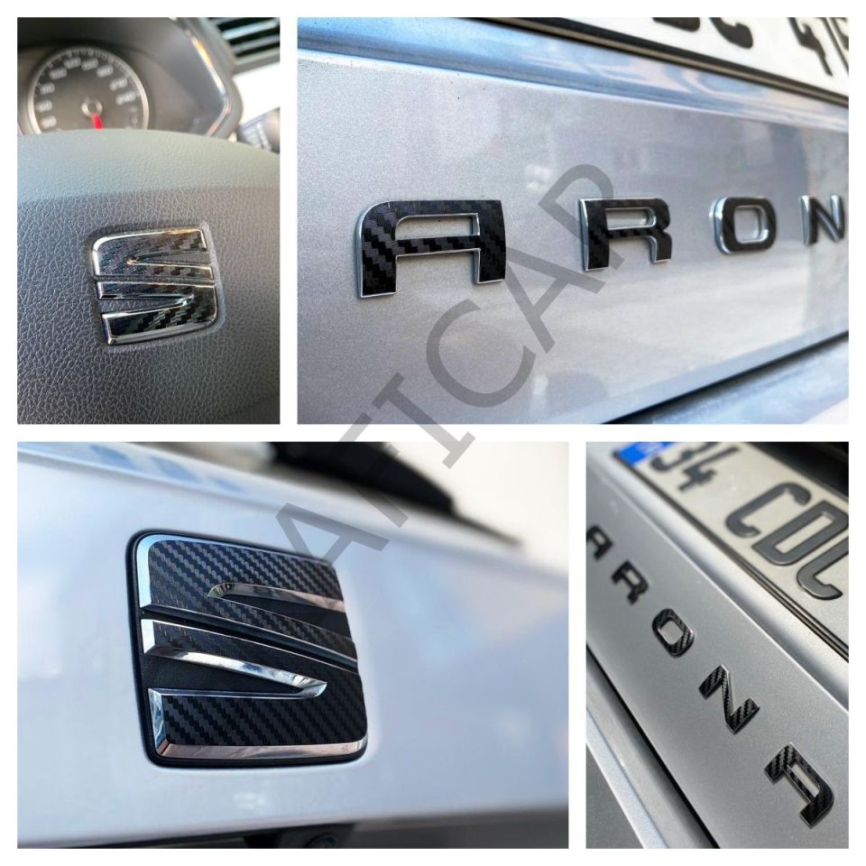 Seat Arona Amblem Sticker Set 2021 SONRASI MAKYAJLI - MAT MAVİ