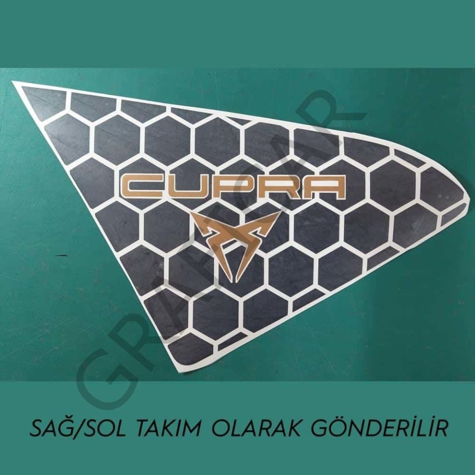 Cupra Leon MK4 Kelebek Cam Sticker Set
