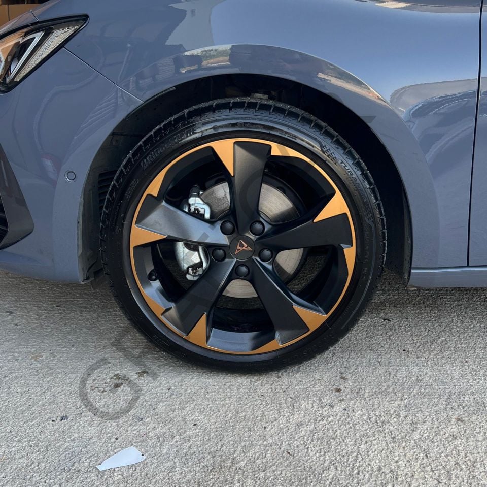 Cupra Leon MK4 Jant Kaplama Sticker Set PARLAK NARDO GRİ