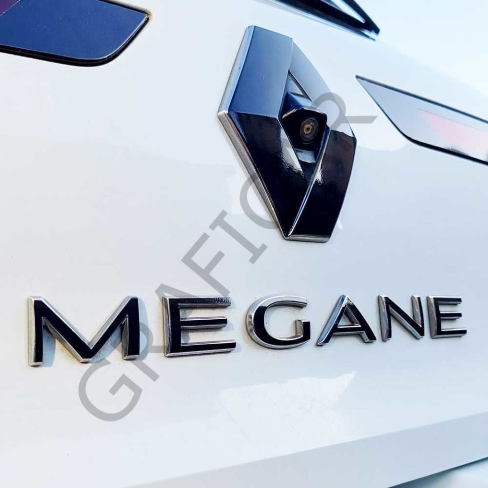 Renault Megane 4 Amblem Sticker Seti MAT SİYAH