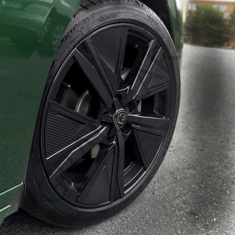 Peugeot 308/P5 Rim Covering Sticker Set BRIGHT BLACK