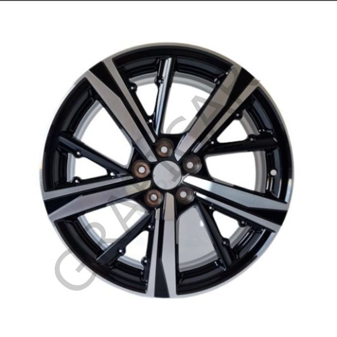 Peugeot 308/P5 Rim Covering Sticker Set BRIGHT BLACK