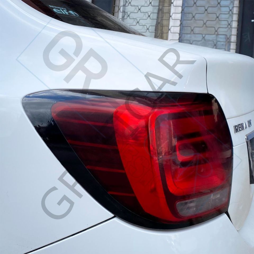 Renault Symbol Stop Çerçeve Sticker PARLAK SİYAH