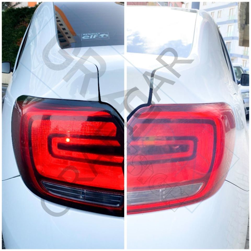 Renault Symbol Stop Çerçeve Sticker PARLAK SİYAH