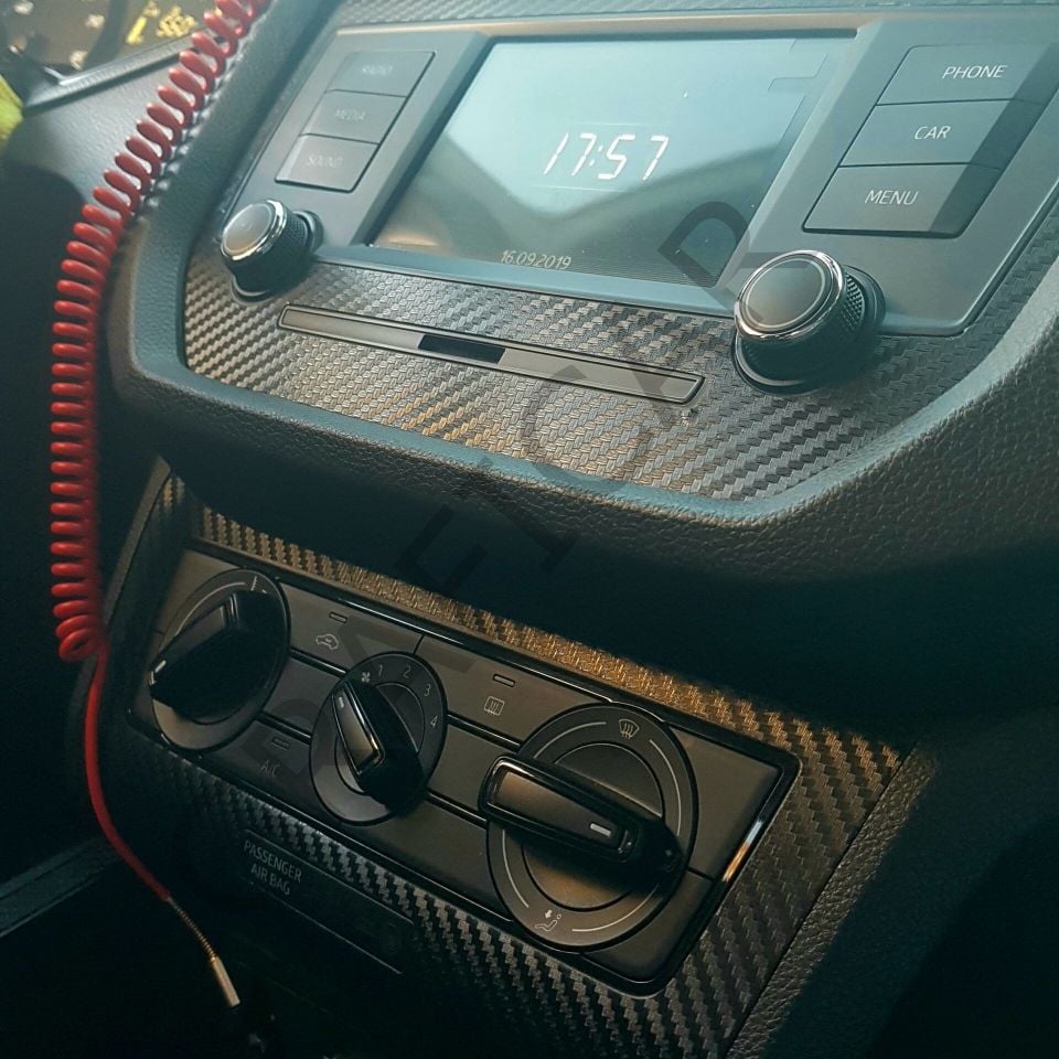 Seat Arona İç Trim Kaplama Set MAT KARBON SİYAH - BUTON VAR