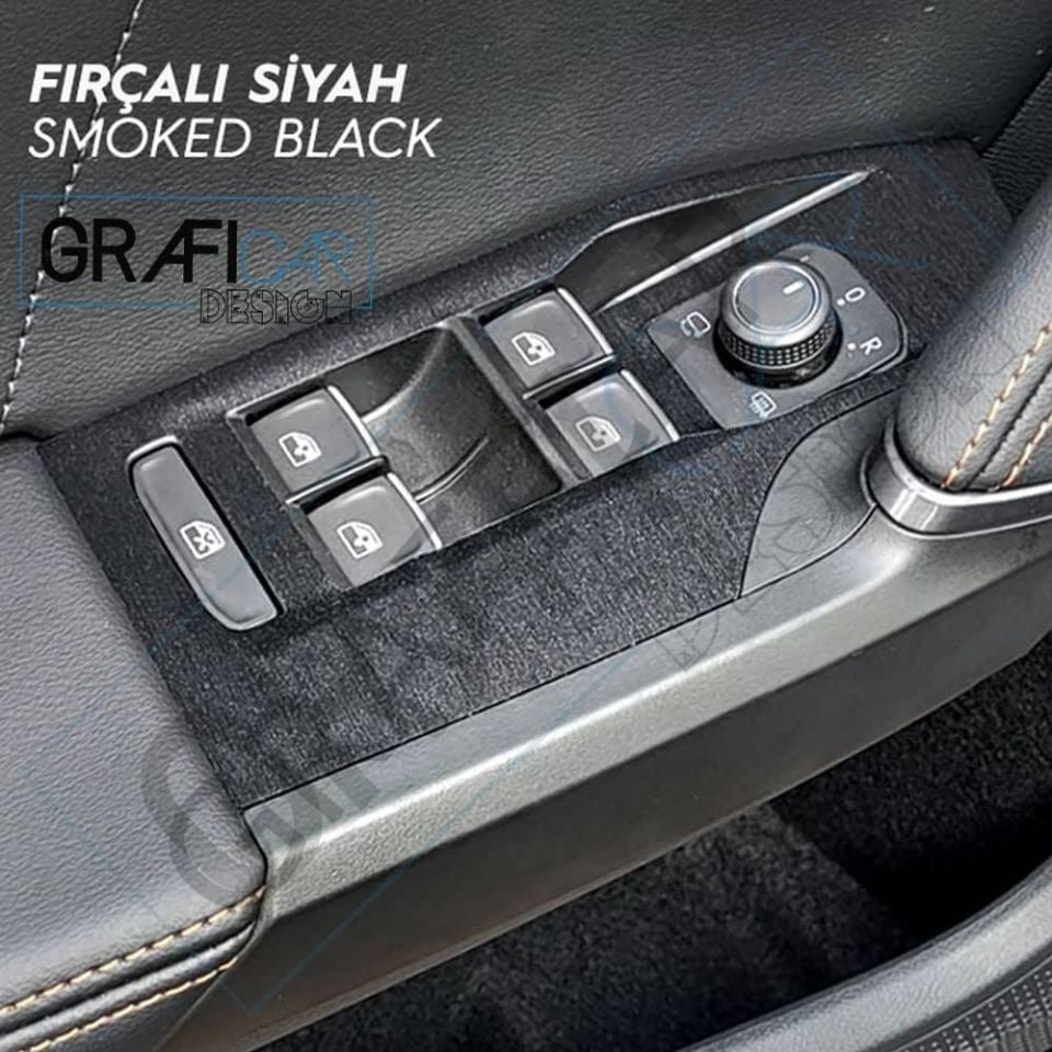 Seat Arona İç Trim Kaplama Set MAT KARBON SİYAH - BUTON VAR