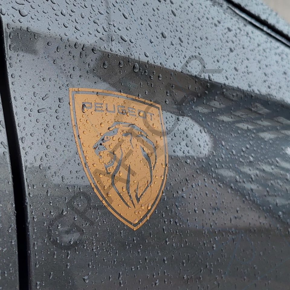 Yeni Peugeot Logo Sticker  / 2 Adet METALİK MAT BAKIR