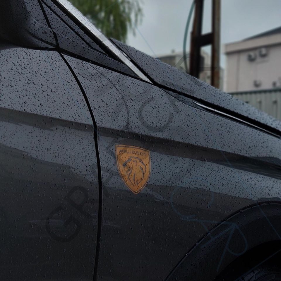 Yeni Peugeot Logo Sticker  / 2 Adet METALİK MAT BAKIR