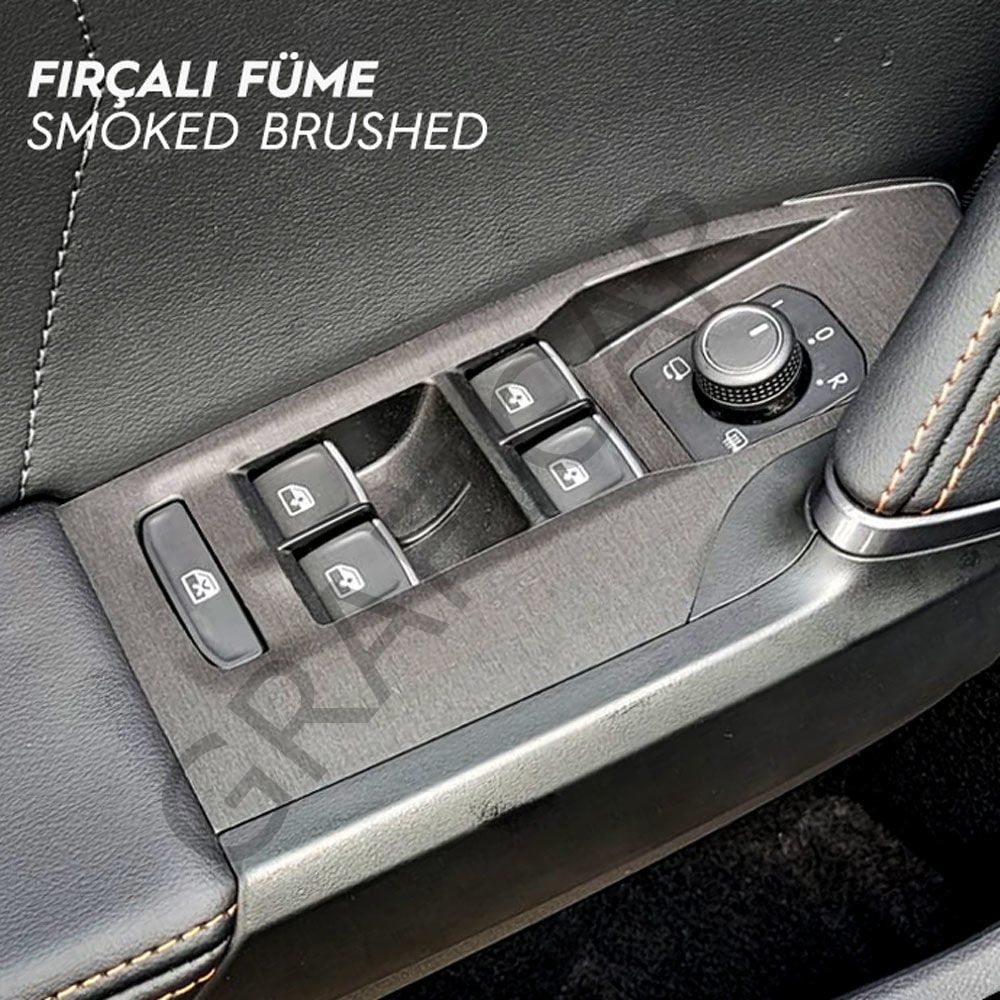 Peugeot 408 İç Trim Folyo Kaplama Set FIRÇALI FÜME