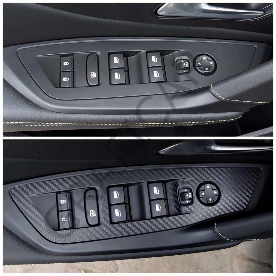 Peugeot 408 İç Trim Folyo Kaplama Set FIRÇALI FÜME