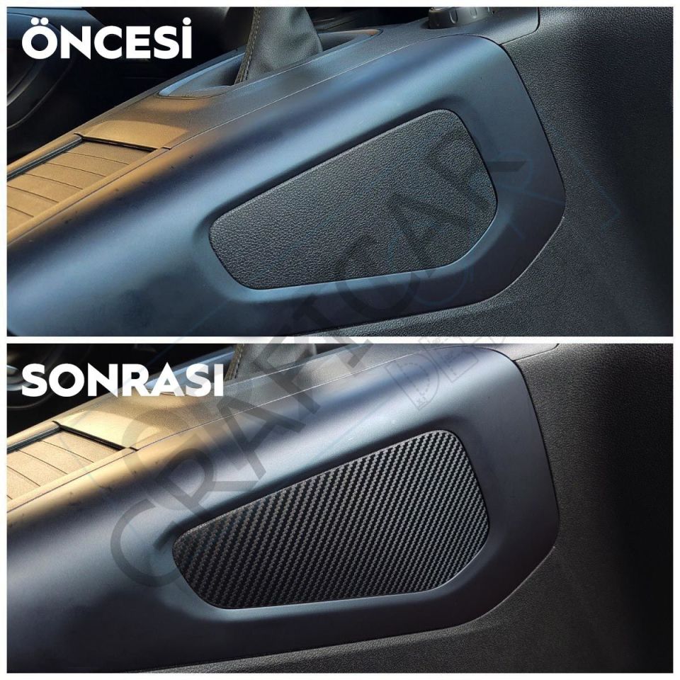 Peugeot Rifter İç Trim Kaplama Seti MAT KARBON SİYAH