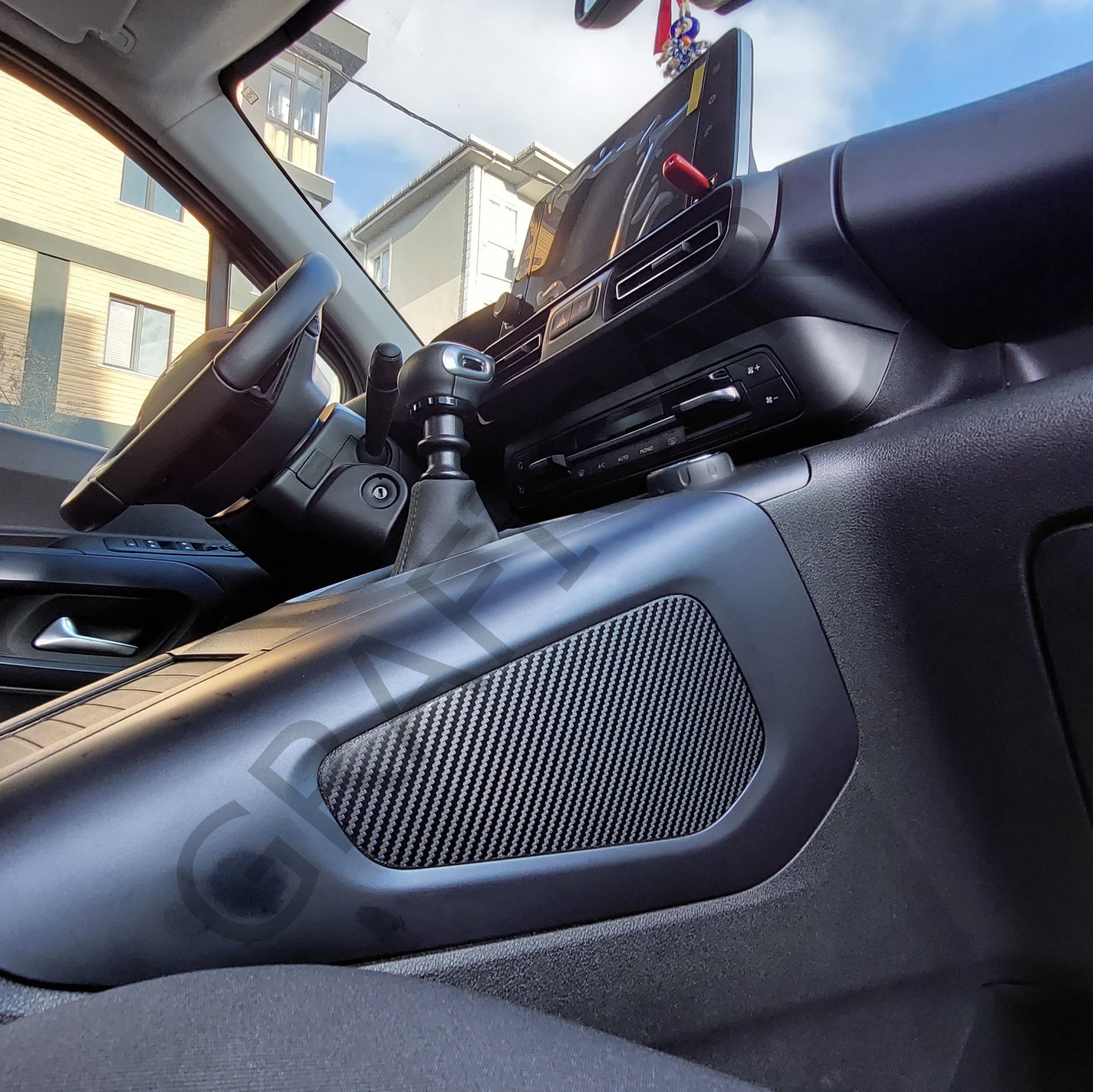 Peugeot Rifter İç Trim Kaplama Seti MAT KARBON SİYAH
